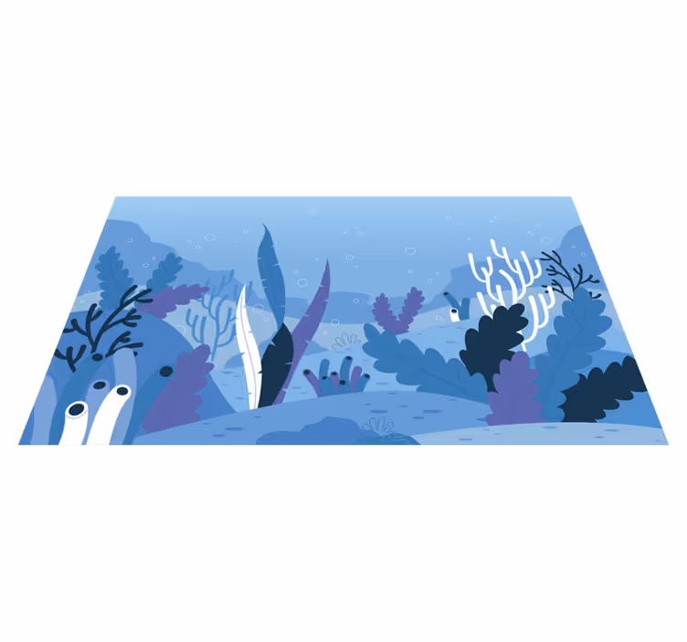 Vinyl Teppich Natur unterwasserlandschaft - TenStickers