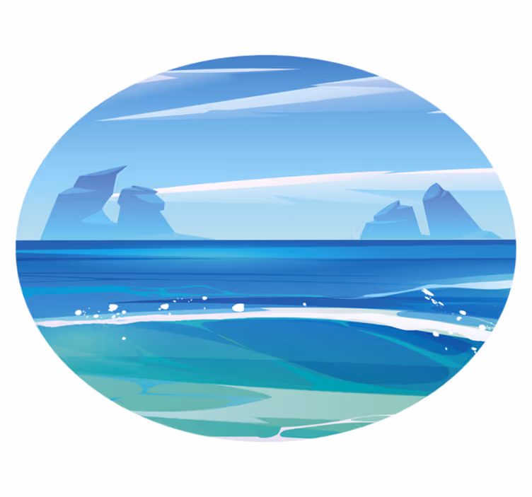 Vinyl Teppich Natur küstenruhe - TenStickers