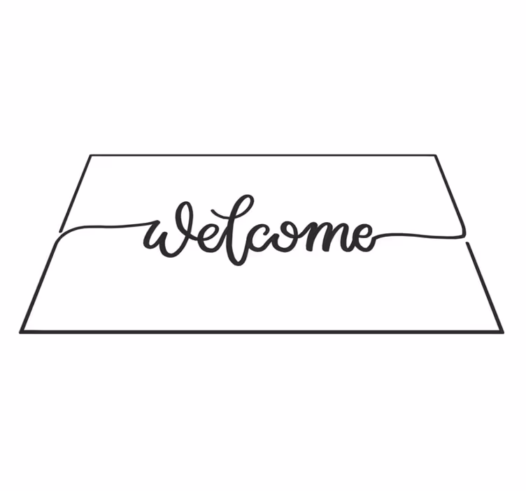 Vinyl Teppich Eingang eleganter empfang - TenStickers