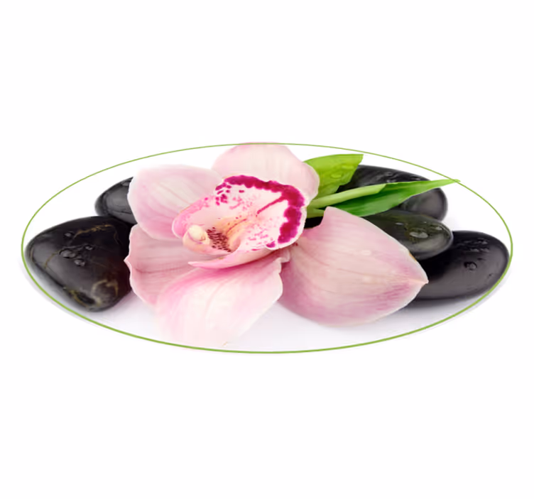 Vinyl Teppich Blumen elegantes orchideenarrangement - TenStickers