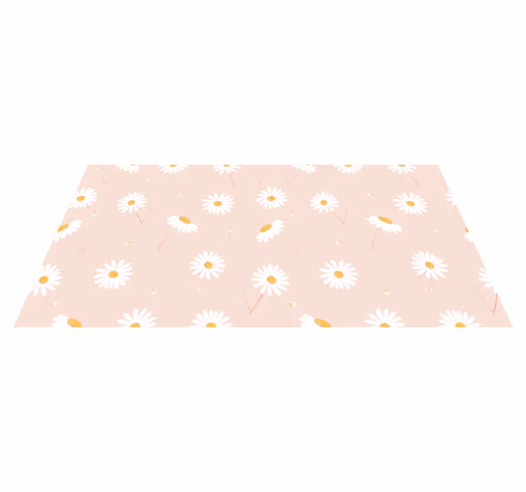 Vinyl Teppich Blumen gänseblümchen-blumenarrangement - TenStickers