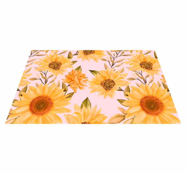 Vinyl Teppich Blumen sonnenblumen-blumenkonzept - TenStickers