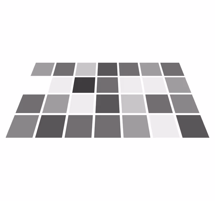 Vinyl Teppich Bad grautonraster - TenStickers