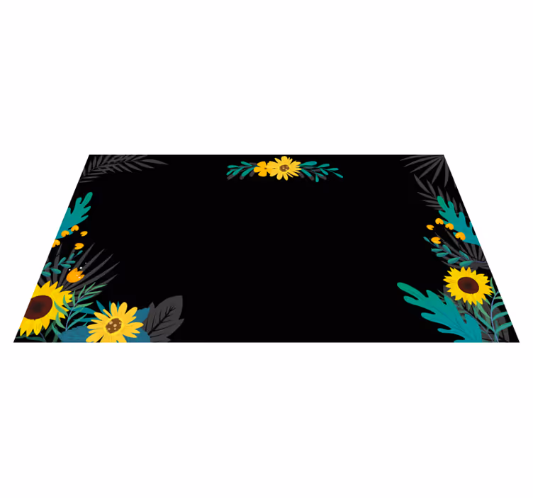 Vinyl teppich blumen helles blumenarrangement - TenStickers