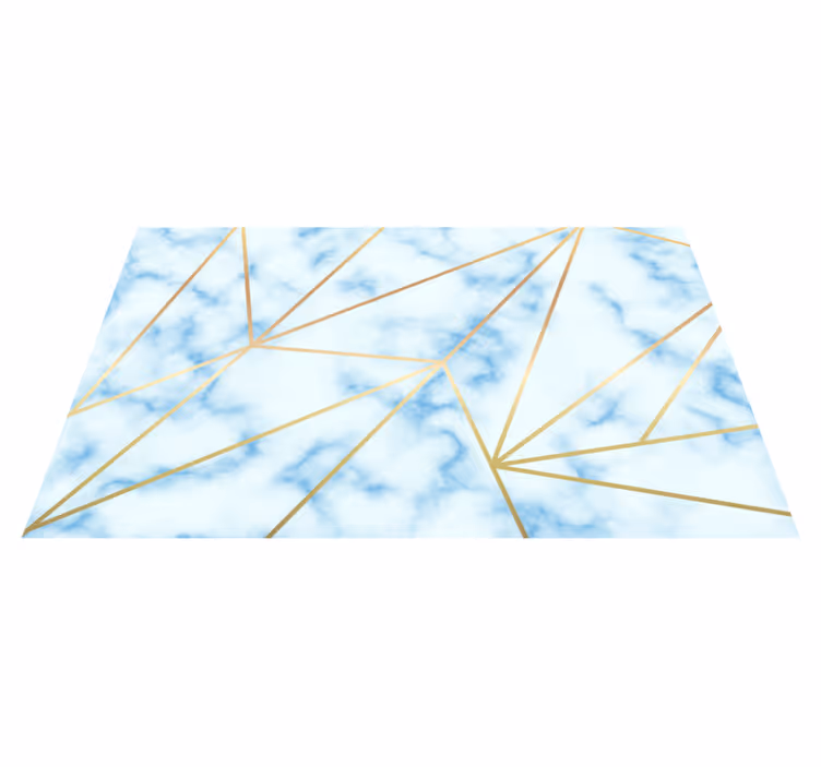 Vinyl Teppich Marmor stilvolles geometrisches motiv - TenStickers