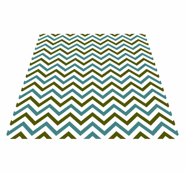 Vinyl Teppich geometrisch chevron-freude - TenStickers