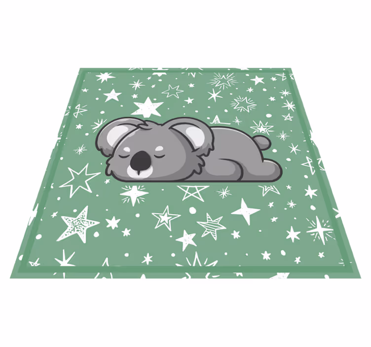 Vinyl Teppich Kinderzimmer schlafende koala-sterne - TenStickers
