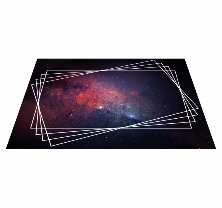 Vinyl Teppich modern kosmische nebelmuster - TenStickers