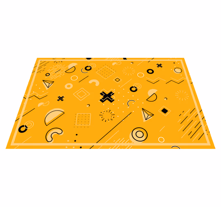 Vinyl Teppich geometrisch abstrakte formen muster - TenStickers