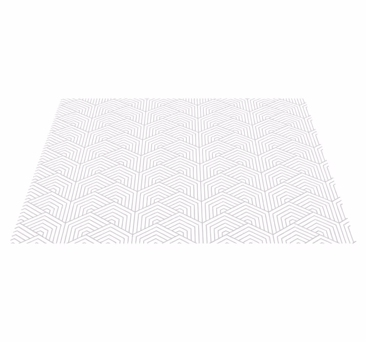 Vinyl Teppich geometrisch graues sechseckmuster - TenStickers
