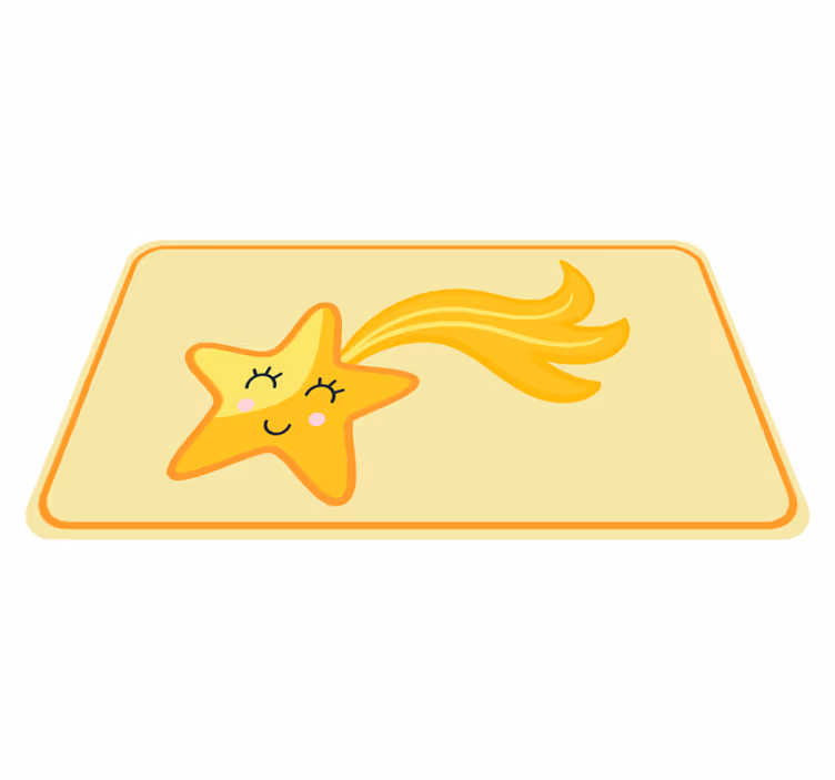 Vinyl Teppich Kinderzimmer fröhliches sternendesign - TenStickers