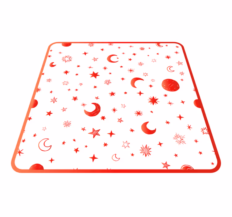 Vinyl Teppich Sterne himmelselemente - TenStickers