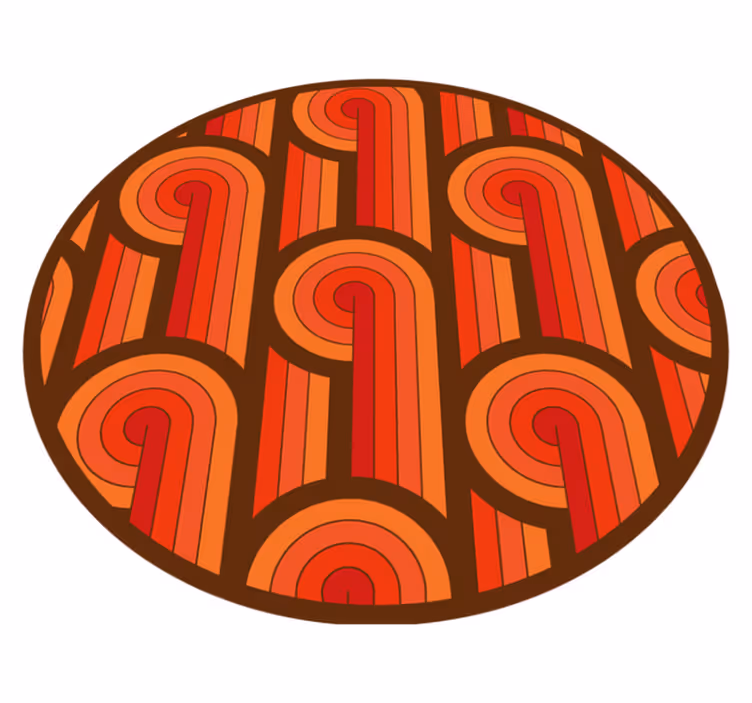 Vinylteppich Vintage Gestreifte formen - TenStickers