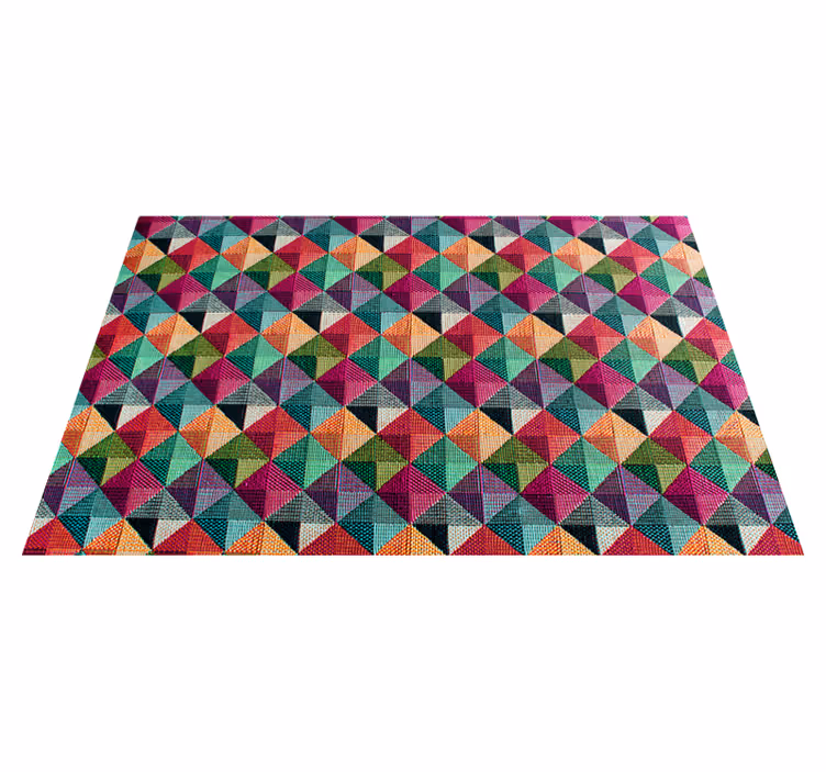 Vinyl Teppich geometrisch lebendige komposition - TenStickers