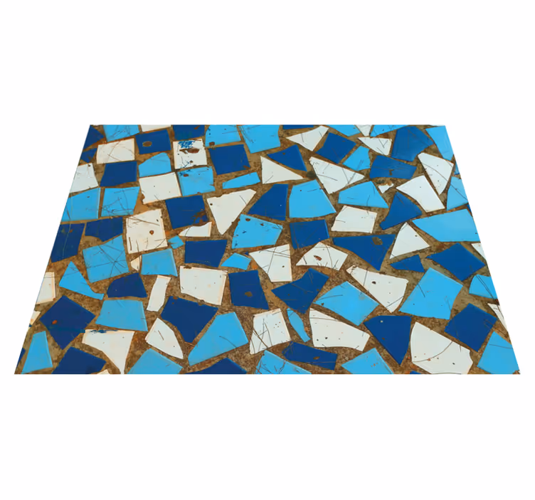 Vinyl teppich mosaik mosaikfliesen arrangements - TenStickers