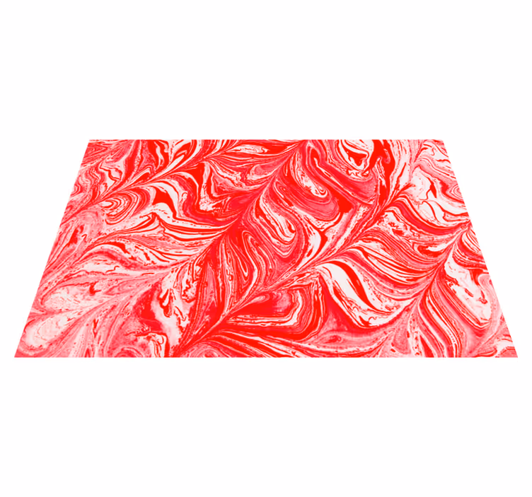 Vinyl Teppich Textur wirbelnde rote muster - TenStickers