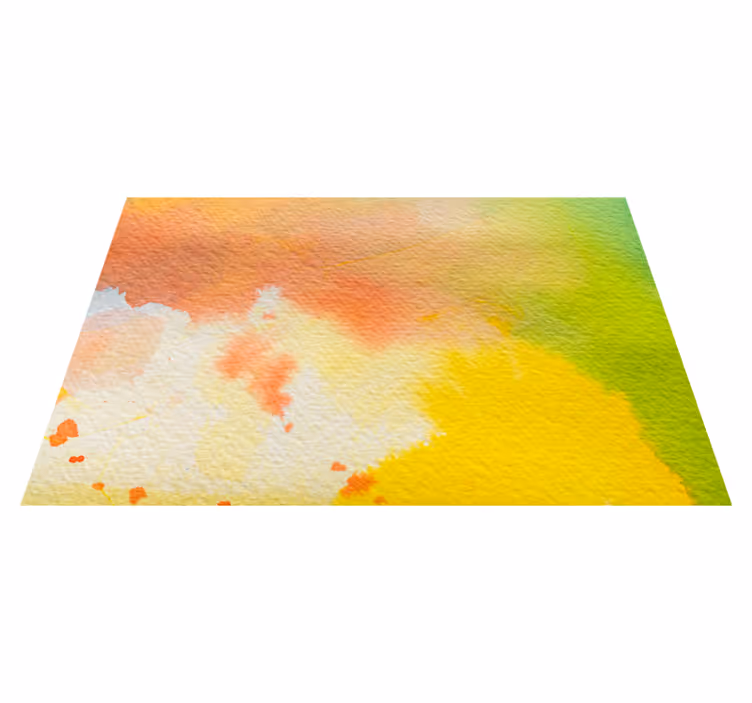 Vinyl Teppich Imitation lebendige aquarellexplosion - TenStickers