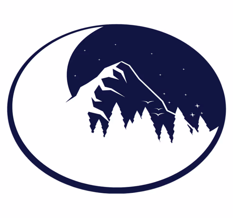 Vinyl teppich natur bergmondblick - TenStickers