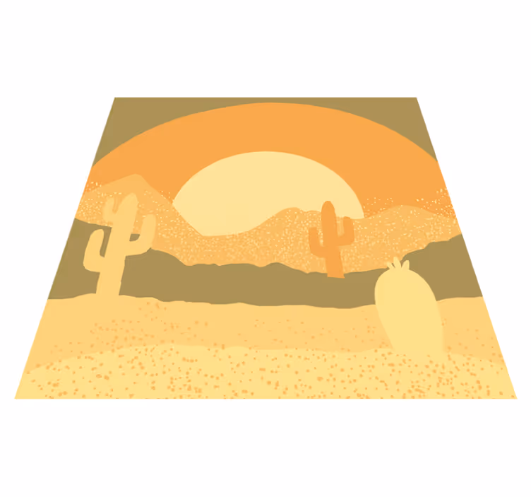 Vinyl Teppich Natur wüstendämmerungslandschaft - TenStickers