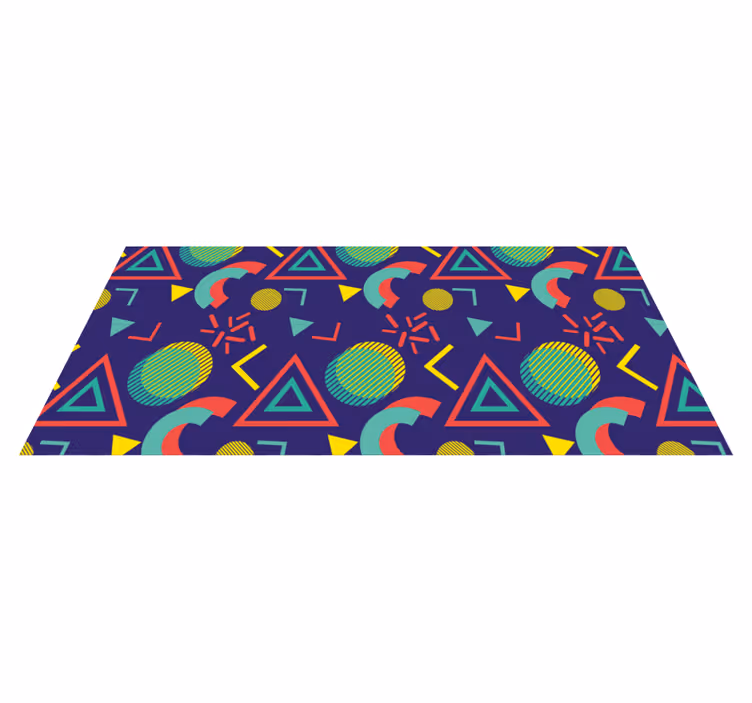 Vinyl teppich geometrisch lebhafte geometrische motive - TenStickers