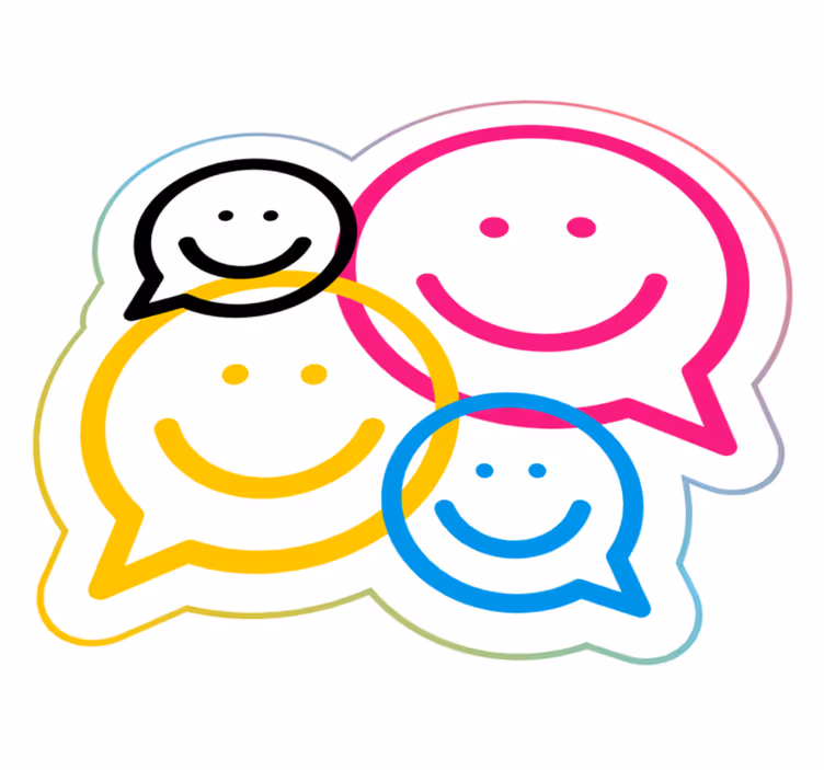 Vinyl Teppich Jugendzimmer smiley-sammlung - TenStickers