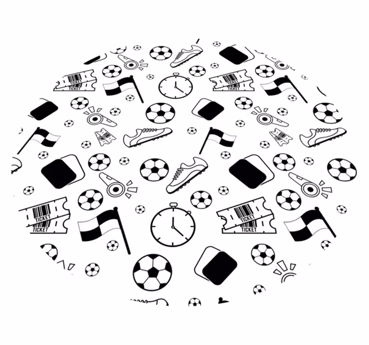 Vinyl Teppich Spiele spaß mit sportthemen - TenStickers