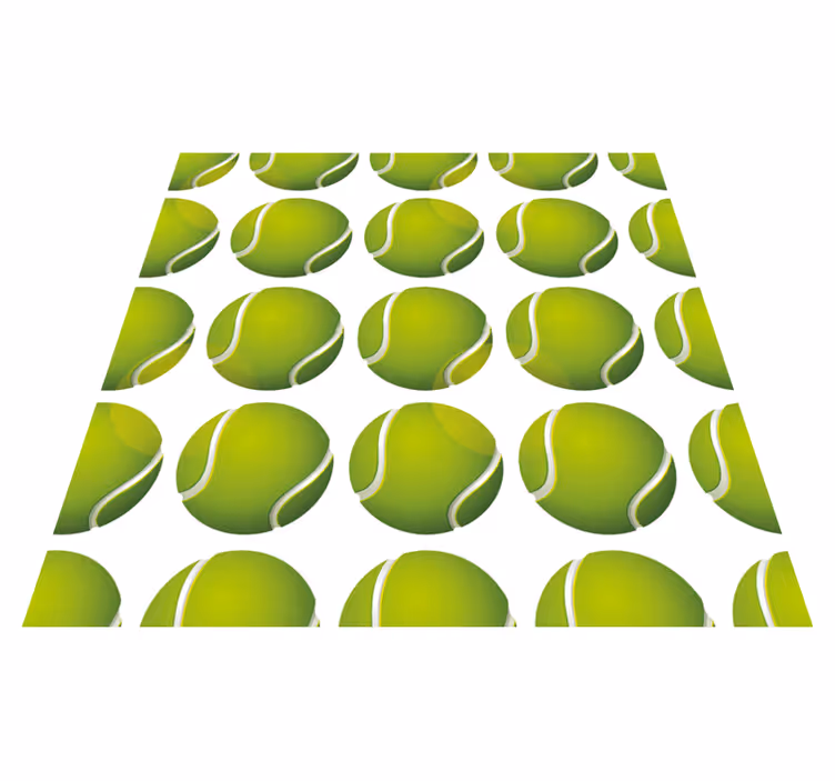 Vinyl teppich spiele mit tennisball-motiv - TenStickers