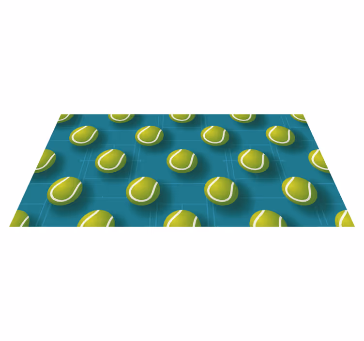 Vinyl Teppich Jugendzimmer tennisball-muster - TenStickers