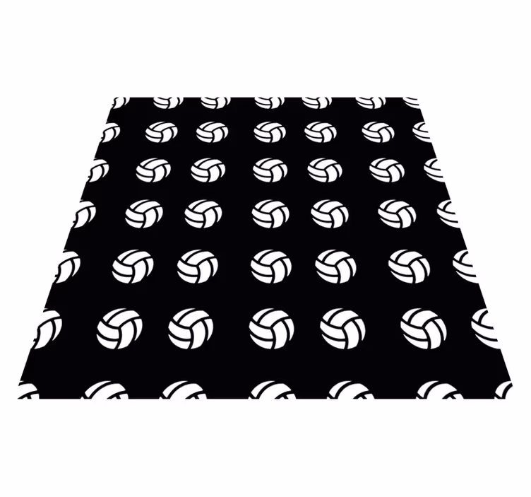 Vinyl Teppich Spiele volleyball-muster - TenStickers