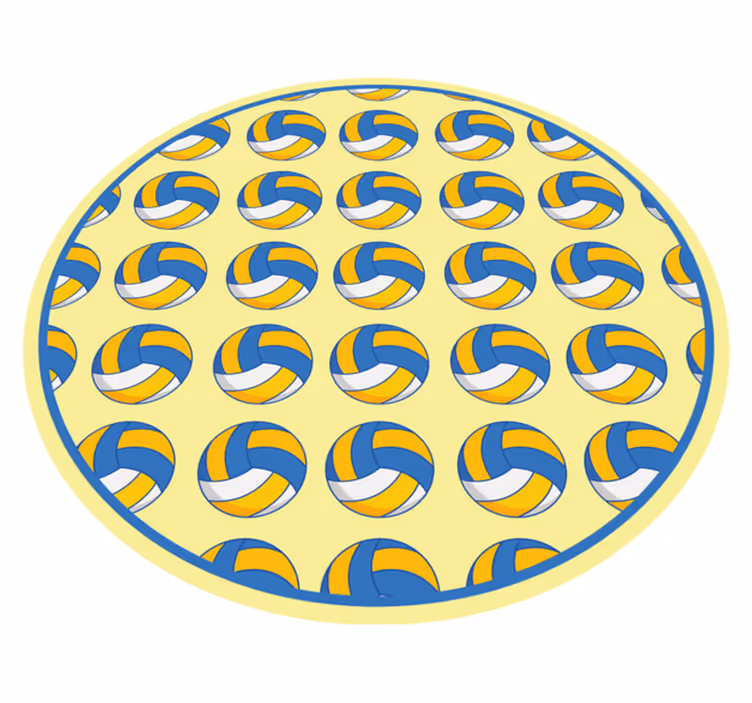 Vinyl Teppich Spiele volleyball-motiv - TenStickers