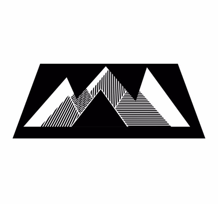Vinyl Teppich geometrisch stylisches zickzack-muster - TenStickers