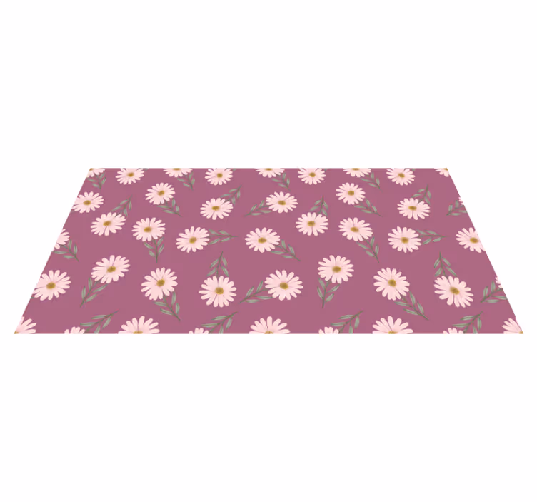 Vinyl teppich blumen daisy set - TenStickers