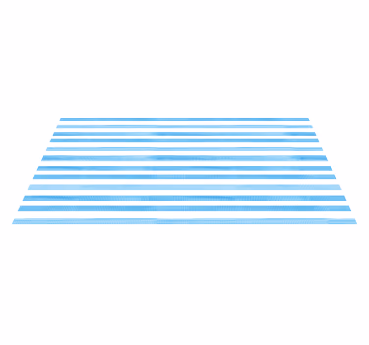 Vinyl Teppich gestreift blaues motiv - TenStickers