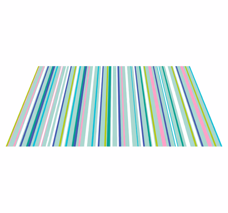Vinyl teppich gestreift mit eleganten farbmuster - TenStickers