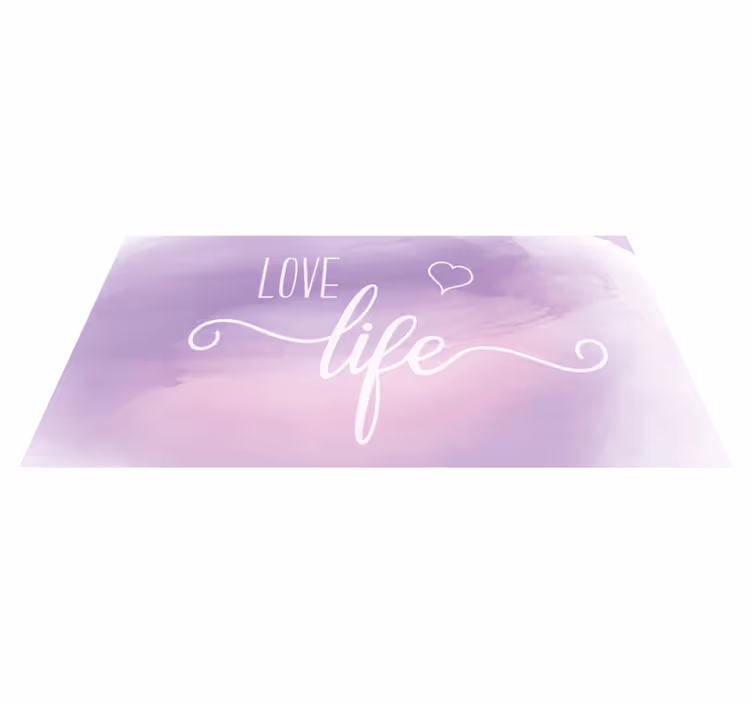 Vinyl Teppich Spruch liebesleben - TenStickers