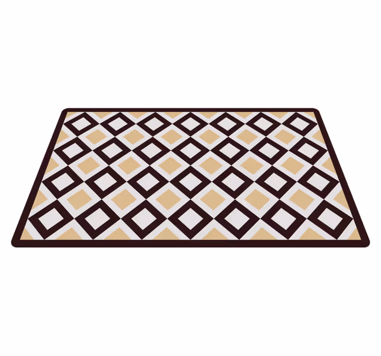 Vinyl teppich geometrisch diamantmotiv - TenStickers