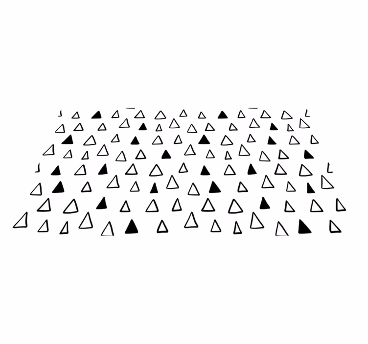 Vinyl teppich sterne mit dreiecks-muster - TenStickers