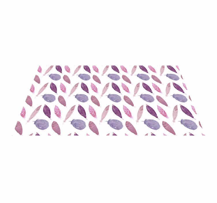 Vinyl Teppich Natur lebendiges federmotiv - TenStickers