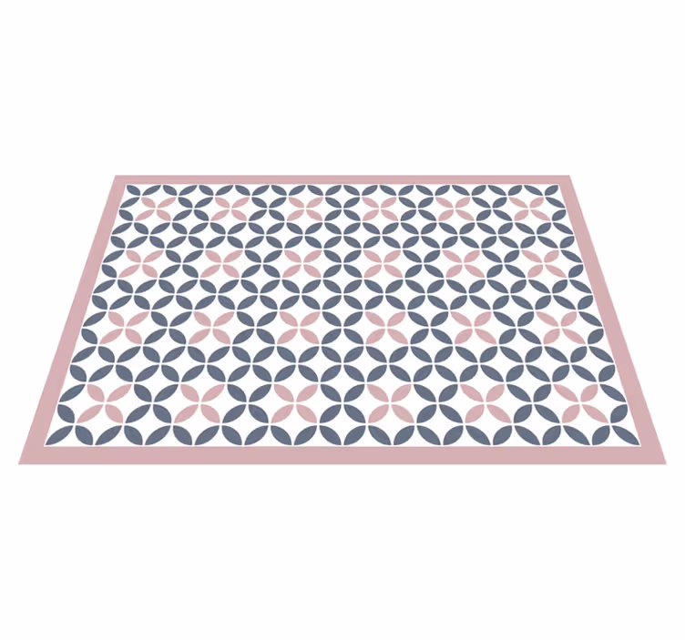 Vinyl Teppich Küche Pastellfarben geometrische Kreise - TenStickers