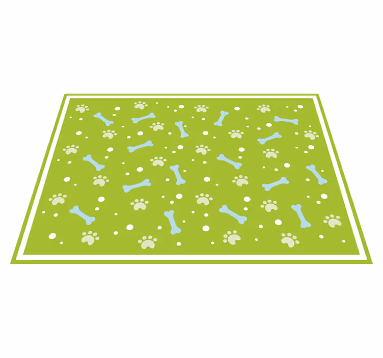 Vinyl Teppich Tiere pfotenabdruck-stil - TenStickers
