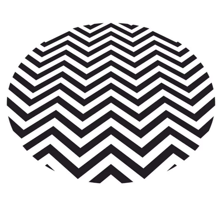 Vinyl teppich geometrisch mit chevron muster - TenStickers