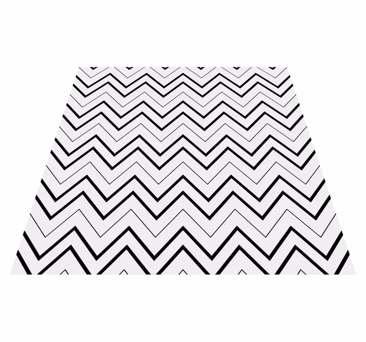 Vinyl teppich minimalistisch im chevron stil - TenStickers