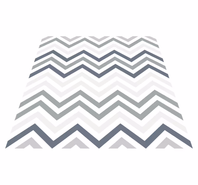 Vinyl Teppich geometrisch schickes chevron-motiv - TenStickers