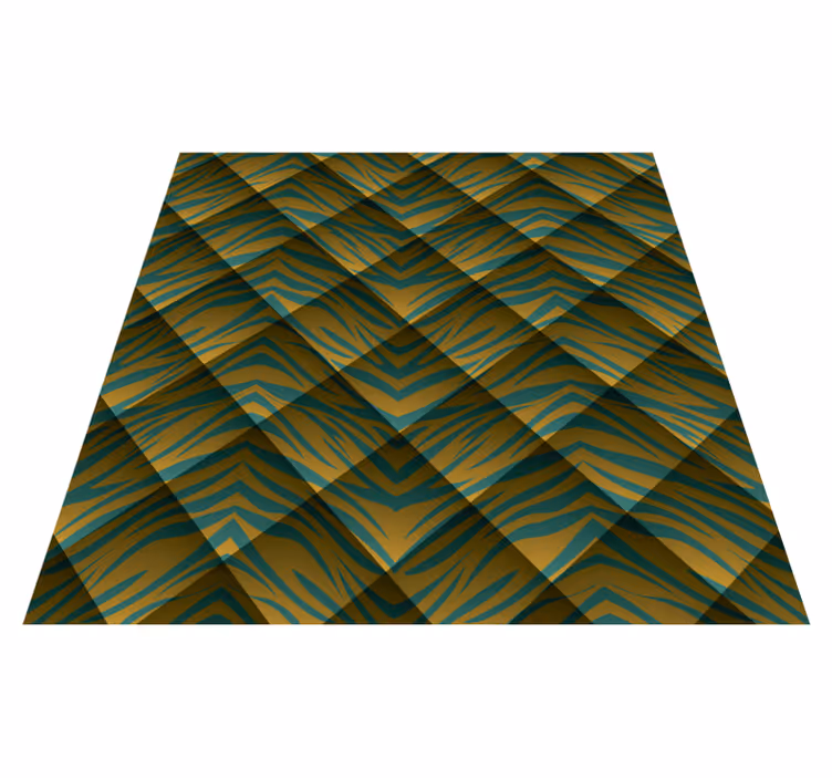 Vinyl teppich tiermuster zebra fusion - TenStickers
