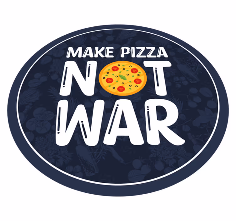 Vinyl Teppich Spruch pizza machen nicht - TenStickers