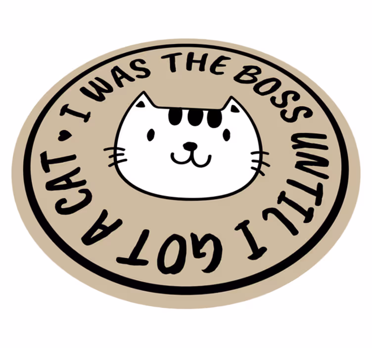 Vinyl Teppich Alphabet katzenchef bis - TenStickers