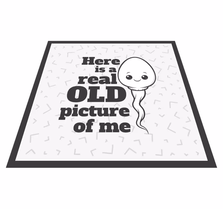 Vinyl teppich spruch mit echtem alten bild - TenStickers