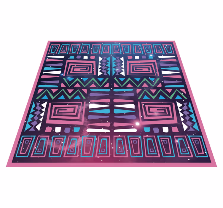 Vinyl Teppich ethnisch dynamische geometrische muster - TenStickers