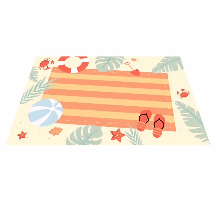 Vinylteppich kindlich sommerstimmungsszene - TenStickers
