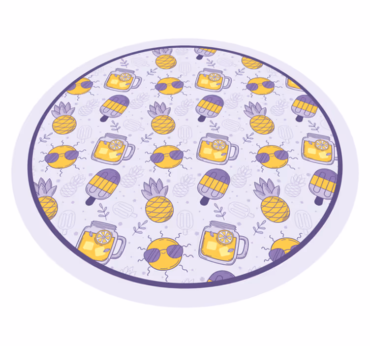 Vinylteppich kindlich tropischer sommerspaß - TenStickers